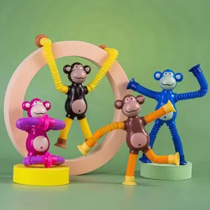 Ventouse télescopique singe jouet Tubes jouets sensoriels jouets éducatifs Fidget cadeaux de fête pour enfants garçons filles