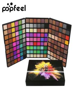 Popveel 162 kleuren oogschaduwpalet Langdurige matte glans oogschaduw make -up kits vrouwen professionele ogen make -up cosmetic7811102