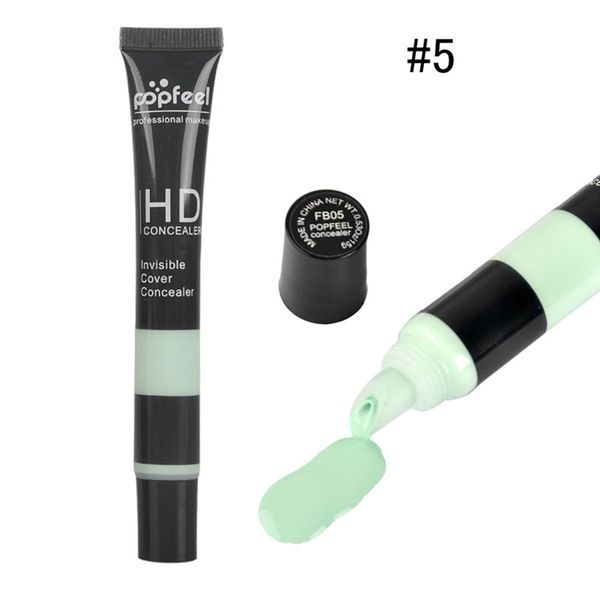 Popfeel Concealer Invisible Cover Primer Concealer Cream Face Eye Make Foundation Contour Palette 5 Couleurs DHL livraison gratuite