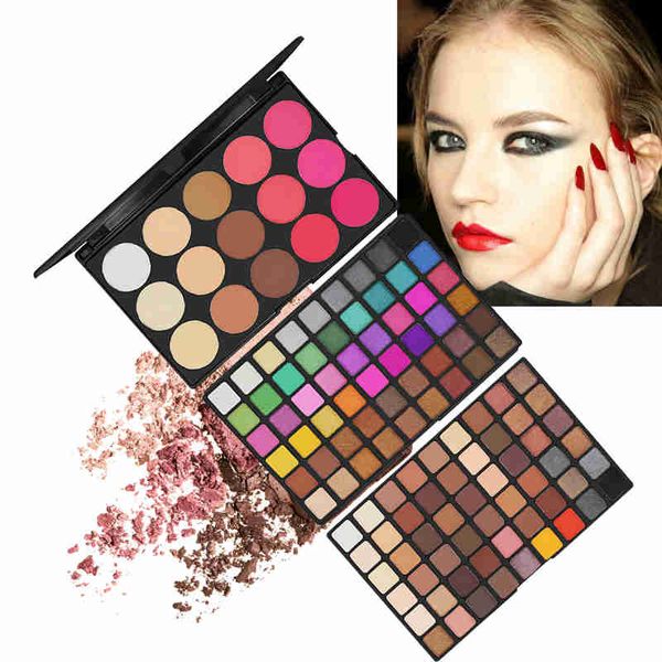 Popfeel Professional Make Up Set 123 couleurs Palette de fards à paupières de maquillage multicouche pour femmes fard à paupières poudre maquillage des yeux