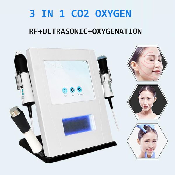 Populaire 3 en 1 jet d'oxygène facial élimination des rides rajeunissement de la peau blanchissant la machine de beauté avec bulle de CO2