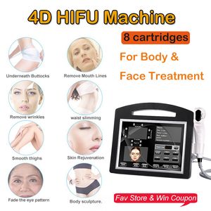 Populaire 4D Hifu haute fréquence ultrasons Hifu visage levage Anti-rides Machine peau serrant l'équipement de beauté en gros