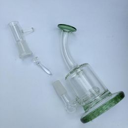 Populaire 5,7 "de hauteur verre pipe à eau narguilés qualité portable verre bong joint taille 14,5 mm mini barboteur droit percolateur narguilé