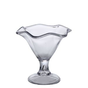 Tasse de crème glacée transparente en acrylique Sable Crystal PC PLAT PLAST DESSERT CUP