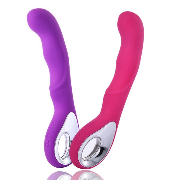 Produit adulte populaire USB rechargeable 10 vitesses Mode sexuel Toy vibrateur Handheld Women Massage Dildo