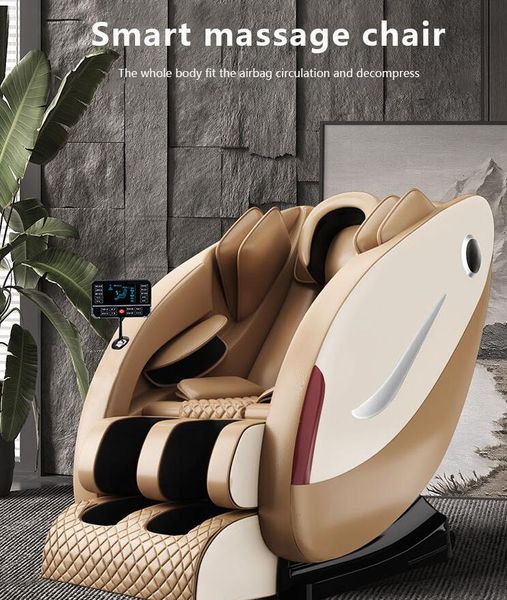 Fauteuil de massage inclinable électrique 4d en cuir Pu, voix AI populaire, offre spéciale, zéro gravité