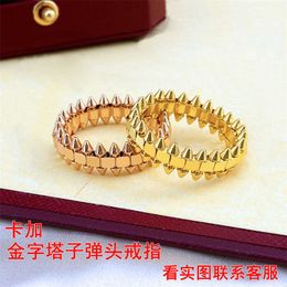 Unisexe populaire et cool Unisexe High Diamond Ring Couple Fashion Style Femelle Male Female avec Cartiraa Anneaux originaux