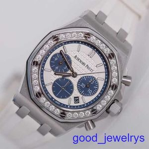 Popular AP Wall Watch Epic 26231 Royal Oak Panda Face Womens Fine Steel Diamond Watch Machinery Swiss Watch Watch