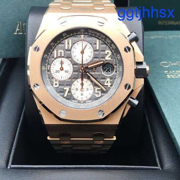 Popular AP Wall Watch Royal Oak Offshore Series Calendar Timing Red Devil Vampire Automatic Mechanical Steel Gold Fashion Watch 26470or.oo.1000or.02