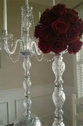 Populaire kunstmatige kunststoffen kristal bloem vaas bruiloft decoratie bruiloft centerpiece partyhomevenue