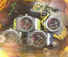 Популярные автоматические кварцевые часы с дизайнерским механизмом 42 мм из нержавеющей стали с резиновым ремешком Life Водонепроницаемые Iced Out Хип-хоп Мужские деловые наручные часы Повседневный браслет