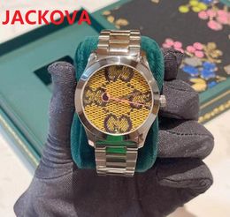 Populaire bijen bloemen skeleton horloge 40mm casual mode luxe man vrouwen horloges reloj liefhebbers klassieke misdaad volledige 904L roestvrij staal quartz 5a kwaliteit polshorloge