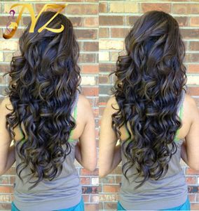 Populaire Big Body Wave Human Hair Bleekte Knopen Volledige kanten Voorpruiken Braziliaanse Maleisische middelgrote Zwitserse kant Cap4686280