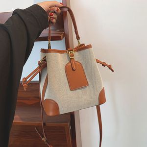 Sac seau populaire sac d'été pour femmes 2023 nouvelle mode contraste couleur poche sac pour femmes une épaule sac à bandoulière