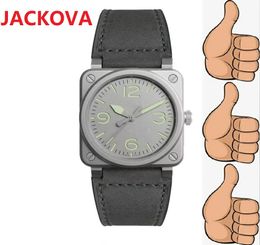 Moda casual popular Relógios masculinos de luxo quadrados Relógios masculinos com movimento de quartzo com pulseira de couro Relógio de pulso offshore Montre Femme Reloj