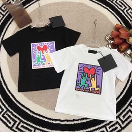 Camiseta popular de la camiseta cuadrada Impresión de la camiseta del bebé Tamaño de la camiseta 100-150 cm CMA BEBENTES DEL SUMERA NIÑOS BIÑOS Camisetas de manga corta 24mar