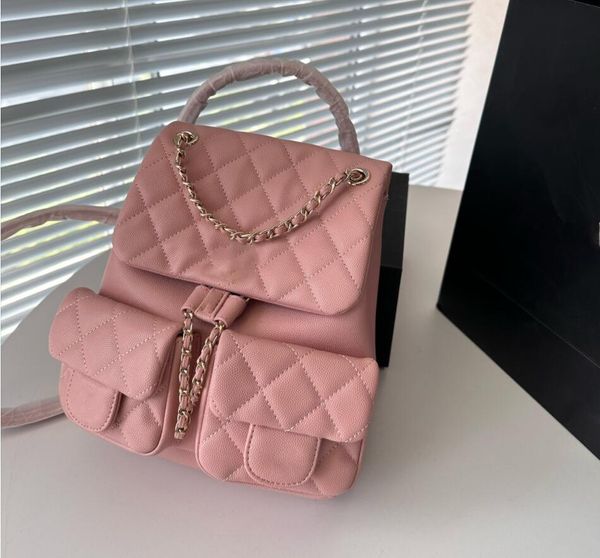 Bolso de mano de diseñador Popular, pequeño y bonito con hebilla magnética, mochila de hadas, bolso de moda de piel de cordero, bolso de mujer de alta calidad