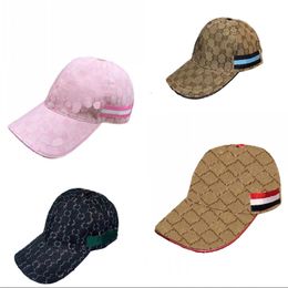 Chapeaux de créateurs populaires lettres de broderie marron blanc casquette de baseball chapeaux de protection solaire pour femmes été plage vacances bohème casquette GA0115 I4