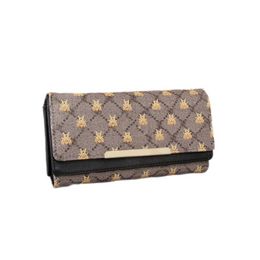 Populaire Designer Heren Dames Lederen Clutch Portemonnee Kaarthouders Tassen Dames Print Bijenpatroon Knop Heren Hasp Creditcards Portemonnee Handtas Portefeuilles 3018