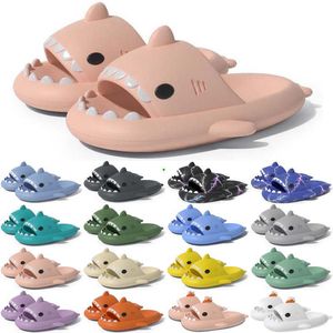 Populaire Livraison Gratuite Designer Shark Diapositives Une Sandale Pantoufle Pour Hommes Femmes GAI Sandales Pantoufle Mules Hommes Femmes Pantoufles Formateurs Tongs Sandles Color45