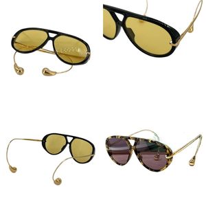 Gafas de sol de diseñador populares para mujer, gafas de sol piloto de montura completa ovaladas innovadoras, gafas de sol para mujer, gafas de metal para hombre, ornamento polarizado con protección UV mz0152 B4