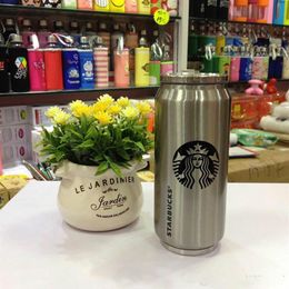 Populaire dubbelwandige geïsoleerde 14 5 oz roestvrijstalen Starbuck thermofles met opklapbare rietje koffiemok Travel222n