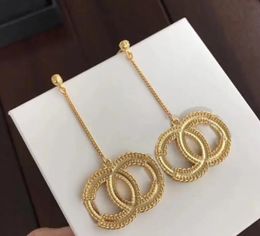 NIEUWE mode gouden oorbellen aretes orecchini voor vrouwen feest bruiloft liefhebbers cadeau sieraden verloving met doos