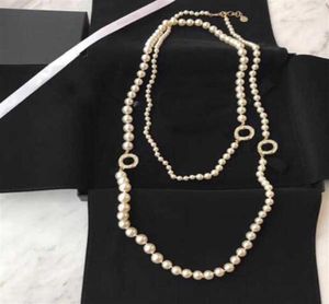 Collar de cuentas de cadena de suéter de perlas de moda Popular para mujer fiesta boda285y4967210