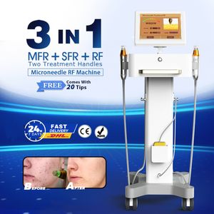Élimination fractionnée populaire des vergetures RF Microneedle RF élimination des cicatrices d'acné système RF MFR SFR soins du visage équipement 3 en 1