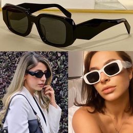 2023 vidrio popular PR 17WS gafas de fiesta de diseñador damas estilo de escenario superior de alta calidad Moda cóncavo-convexo línea tridimensional marco de espejo