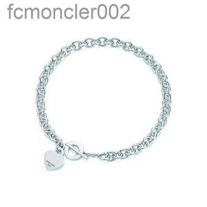 Populaire en forme de coeur croix clé 925 en argent Sterling collier Bracelet femme bijoux à la mode Simple Memorial Day fête de mariage 38Q7