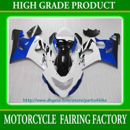 Popular en china carenado blanco azul para 2004 2005 GSX-R600 GSX-R750 GSXR 750 600 04 05 K4 RX6b a5 b5283M