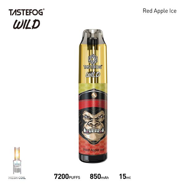 Populaire en Europe Stylo Vape jetable Tastefog Wild 7000 Puff 2% 15ml 850mAh Batterie rechargeable 10Flavors Prix de gros