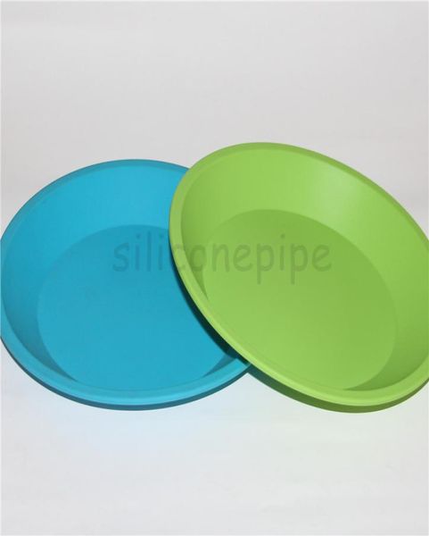 Plate de récipient à plat profond grand silicone 8 Contenants de cire de silicone Bho pour fumer Pipe de cire de cire de silicone pour Bong2500157