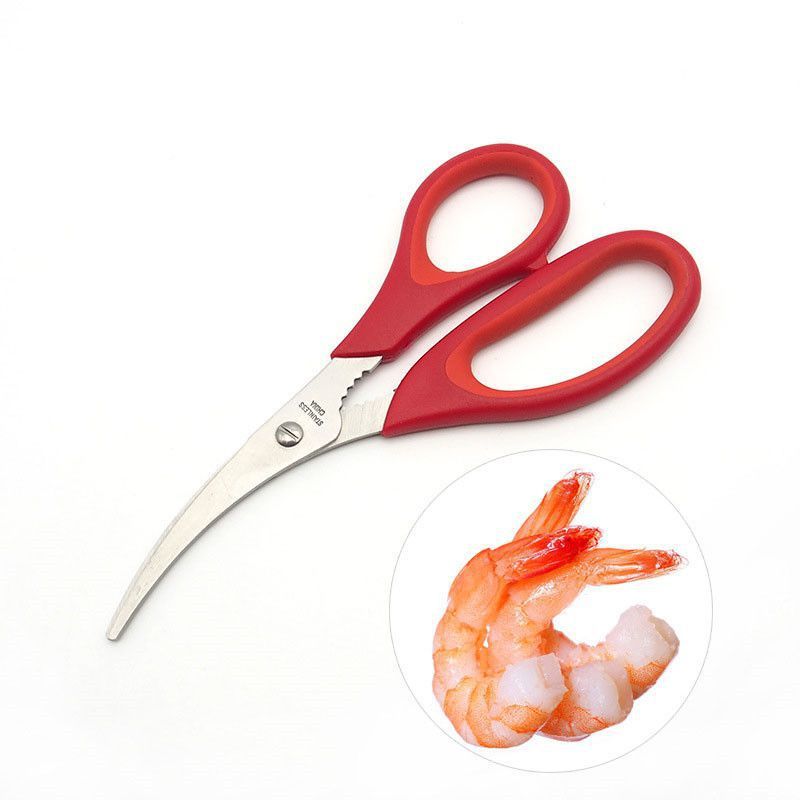 Popular Lobster Shrimp Crab Seafood Scissors Shears Snip Shells Kitchen Tool 7*3.5inch