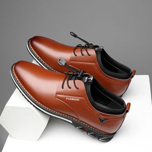Populaire hommes nouvelle mode haute qualité Oxford chaussures affaires printemps automne respirant avec trous hommes formel affaires tendance chaussures89h