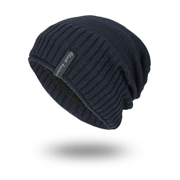 Populaire hommes hiver laine chapeau nouvelle mode femmes tricoté épaissir garder au chaud Polo Bonnet Bonnet casquettes