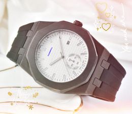 Relojes populares de cuarzo con fecha del día para hombre Reloj Correa de acero inoxidable de caucho Reloj de pulsera de alta calidad para presidente Reloj de pulsera de zafiro súper tiempo de fábrica regalos