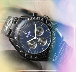 Reloj popular para hombres Relojes Día de la fecha seis estichas de acero inoxidable Japón Movimiento de cuarzo Reloj Hora Calendario Full Wutwatch Functionwatch Regalos