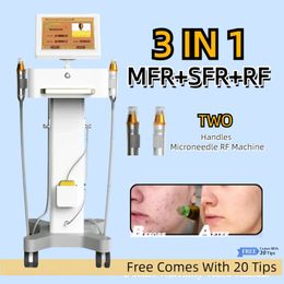 Machine populaire de retrait d'étirement fractionné de microneedling Dispositif RF fractionné Cicatrice d'acné de microneedling pour l'élimination des vergetures de spa de beauté