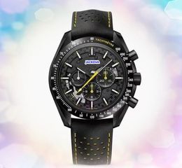 Populaire militaire mannen volledige functionele horloges stopwatch zakelijke vrijetijdsgat leer nylon riem klok kwarts automatische date time big size racen horloge geschenken