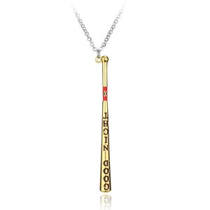 Film populaire Suicide Squad collier Joker Quinn chauve-souris de Baseball pendentif accessoires mode cadeau pour femmes hommes collier ras du cou