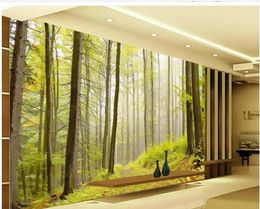Popular Nature Forest Landscape 3D TV Backdrop Mural Wallpaper 3D Wallpaper 3d Wall Papers para telón de televisión3086435