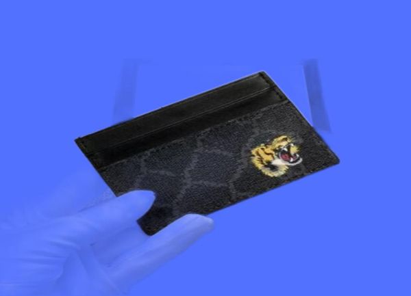 Nouveau design populaire European Men039s Wallets en cuir porte-carte sacs imprimement abeille Tiger Snake Mens Petit portefeuille de cartes de crédit 7728178