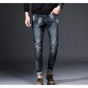 Jeans minces de printemps extensibles décontractés pour hommes de nouvelle conception populaire 201118