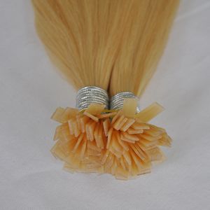 Populaire prebonded platte tip haarverlenging 14 16 18 20 22 24 26 inch Braziliaanse Indiase human hair extensions