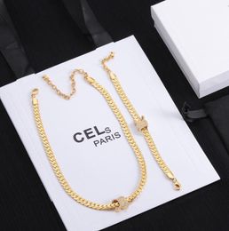 Populaire strass diamanten brief choker ketting ketting ontwerper goud sier vergulde kettingen geselecteerde geliefden geschenken armband voor vrouwen