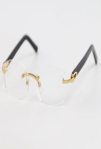 Popular Rimless C Decoration 18K Gold Fild Lunets de haute qualité Nouveau style Eyeglass Sunglasses Frames Accessoires FASH5456253