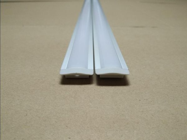 perfiles de envío libre vendedor popular empotrada LED de aluminio con cubierta de PC y cabezal de luz de tira llevada, Barra de luz LED