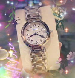 Populaire kleine maan wijzerplaat luxe quartz uurwerk horloge volledig roestvrij stalen armband vrouwen klok rond gezicht liefhebbers mode ster keuze rose zilveren kast horloges geschenken